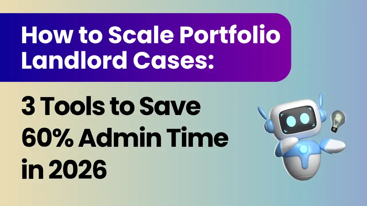 How to Scale Portfolio Landlord Cases: 3 Tools to Save 60% Admin Time in 2026